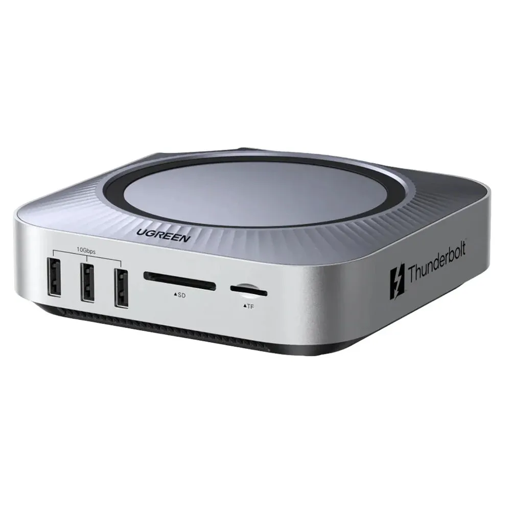 Hub multifunzione UGREEN Revodok Maxidok (85883EU) per Apple Mac Mini M4 / Mini M4 Pro, 10 in 1, argento