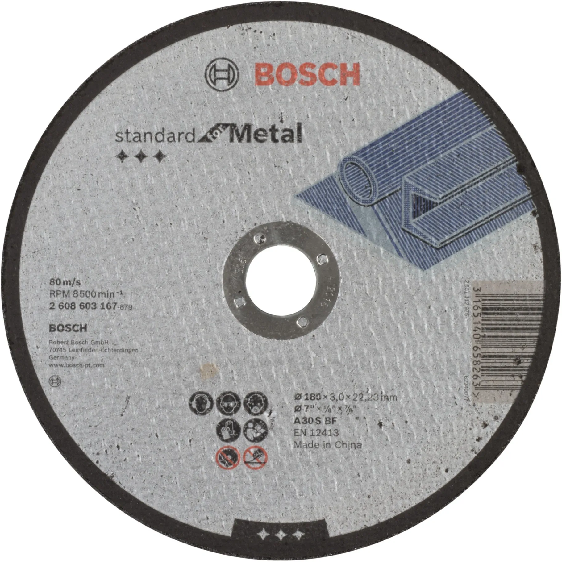 Disco da taglio PRO per metallo, Ø 180mm, Lama