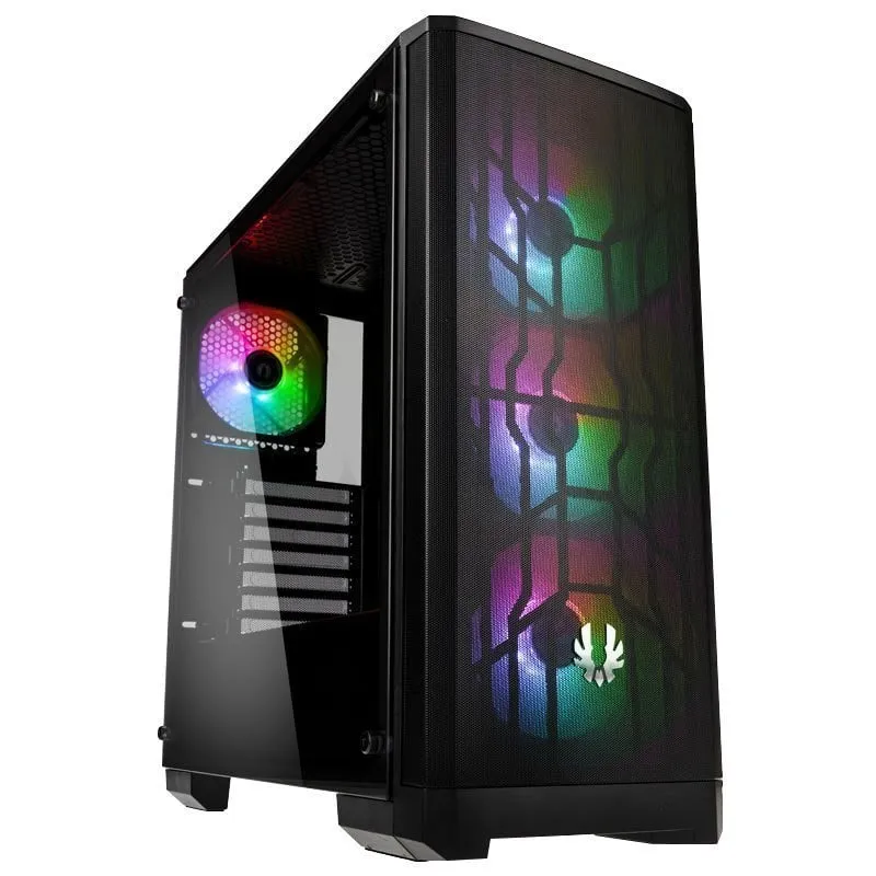 Bitfenix Pack Nova Mesh TG 4ARGB Vetro Temperato USB 3.1 Nero + Formula Oro 750W 80+ Oro