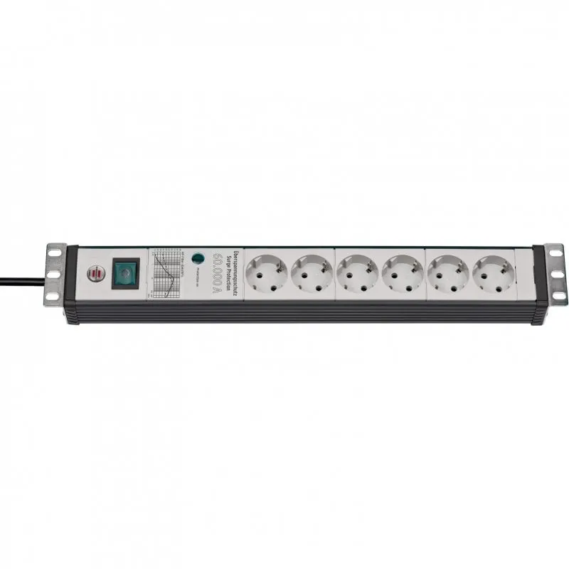Presa multipla Brennenstuhl Premium-Line a 6 prese con protezione da sovratensione 3 m Nero/Grigio