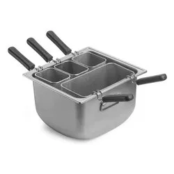 Cuoci pasta Inox 18/10 (70x38cm) TENDER PROFESSIONAL 4 cestelli 3390Q404