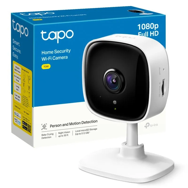 Videocamere di sorveglianza TP-Link TC60 FullHD Visione Notturna Interno Audio Bidirezionale