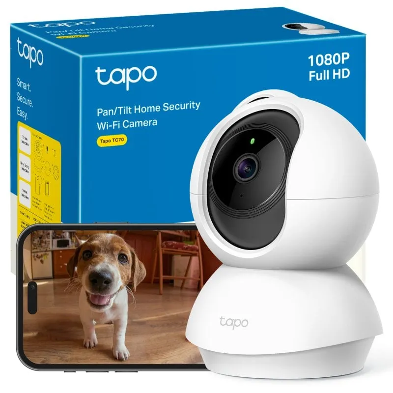 Videocamere di sorveglianza TP-Link TC70 FullHD Visione Notturna Interna Controllo Vocale Audio Bidirezionale Allarme