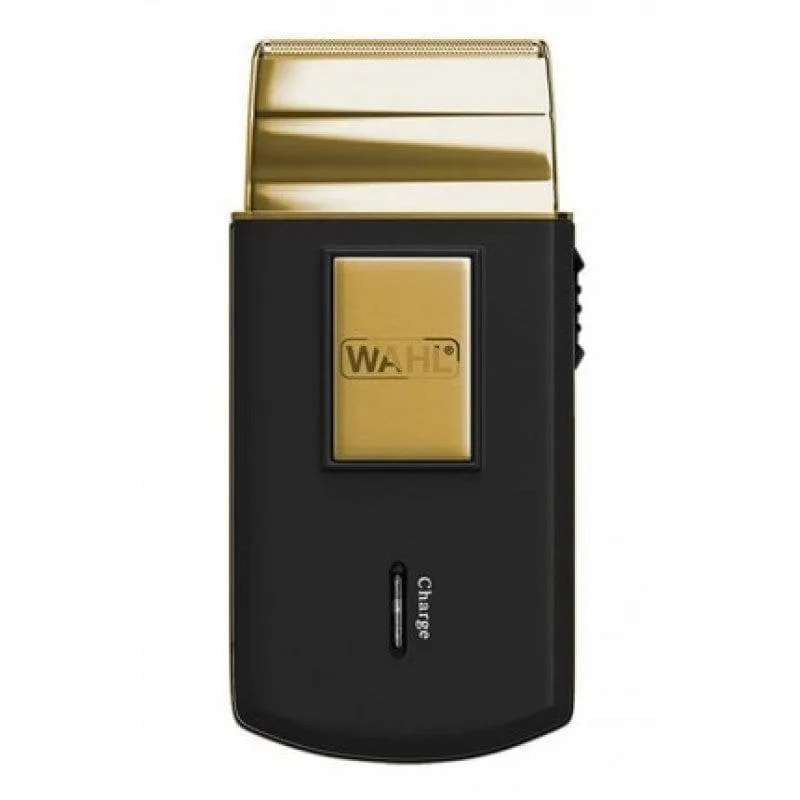 Rasoio Elettrico Viso Wahl Travel Shave Gold Edition Senza Filo 45min Testina di Ricambio