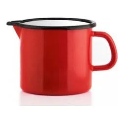 Bollilatte Smaltato (12cm) con beccuccio EVA Rosso 012143