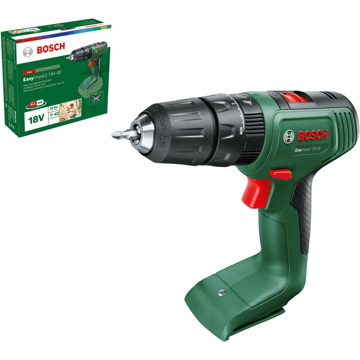 Avvitatore a percussione a batteria EasyImpact 18V-40, Trapano avvitatore