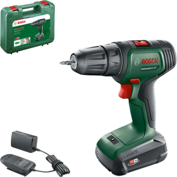 Universaldrill 18 1450 Giri/min Senza chiave 1,2 kg Verde, Trapano avvitatore