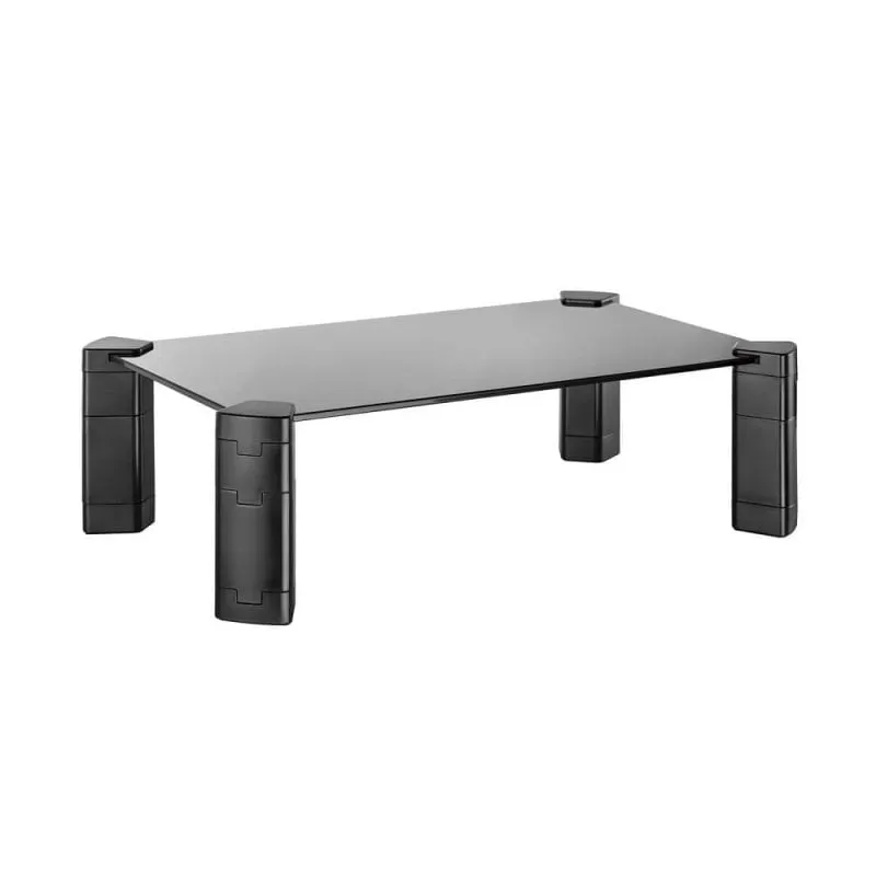 Aisens Supporto Riser Black Crystal per Monitor e Laptop fino a 32"