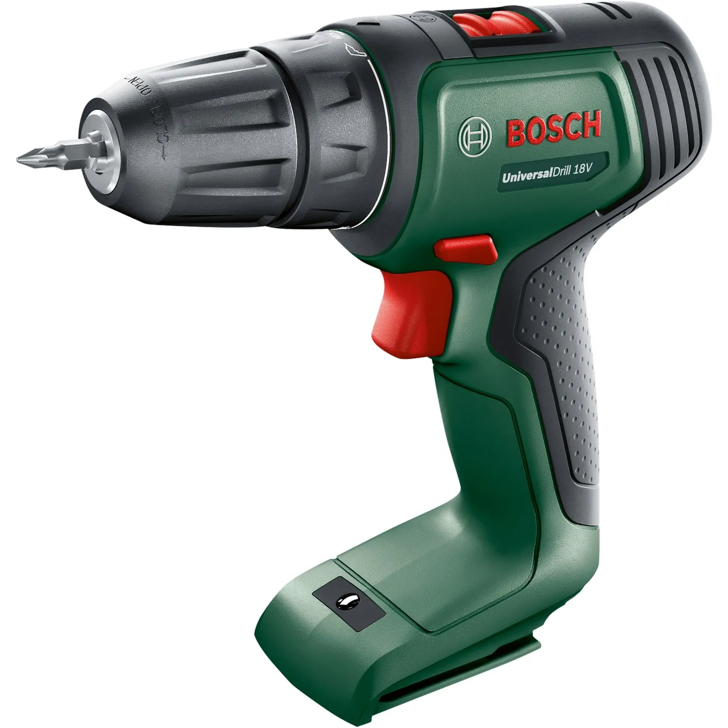 Universal Drill 18V 1450 Giri/min Senza chiave 1,2 kg Nero, Verde, Trapano avvitatore