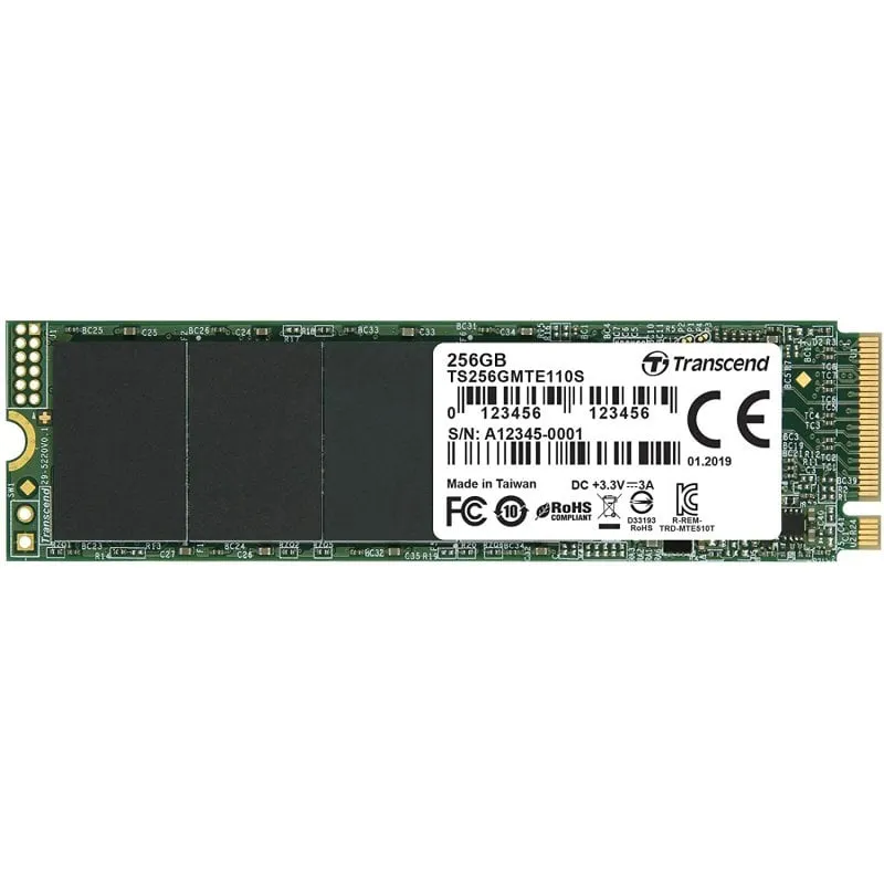 Transcend 110S M.2 256 GB PCI Express 3.0 3D NAND NVMe