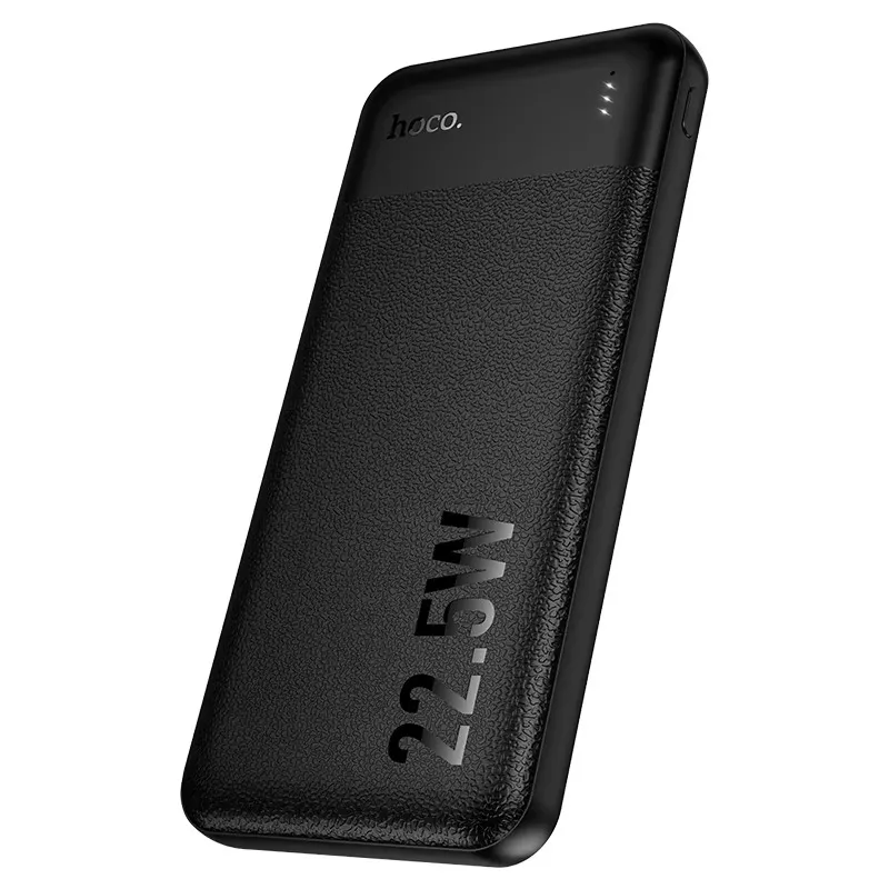 Batteria esterna HOCO J159 Essence, 10000 mAh, 22,5 W, QC + PD, 1 x USB-C - 2 x USB-A, nera