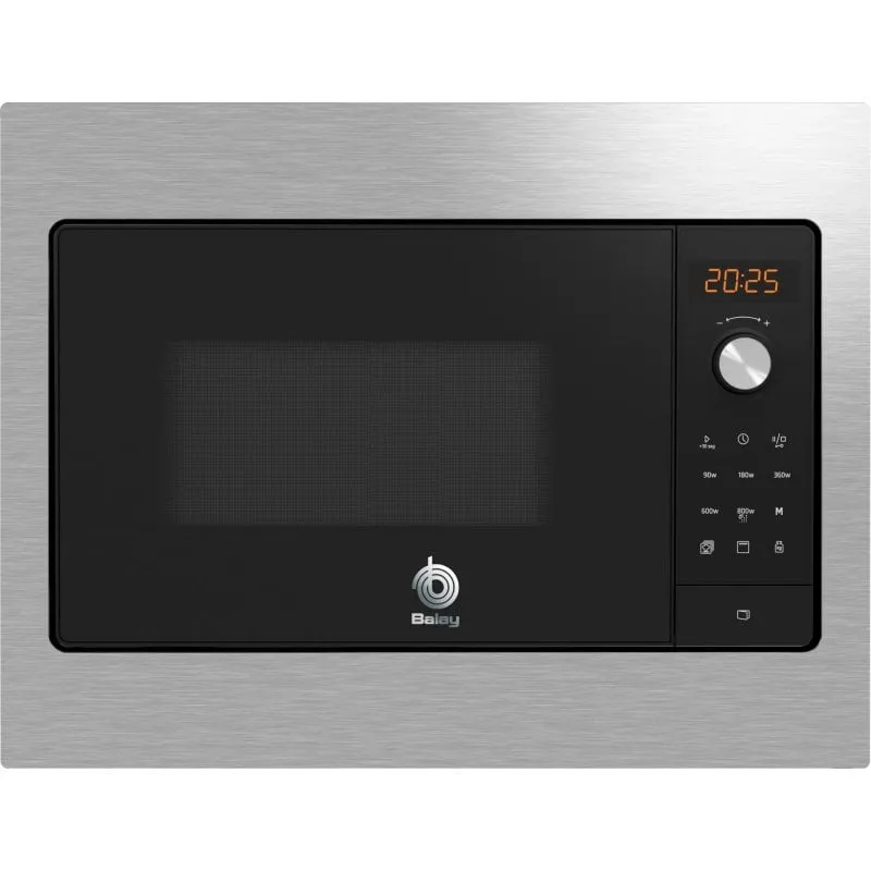 Balay 3CG5142X3 Microonde Integrabile con Grill 20L 800W Nero/Acciaio Inox