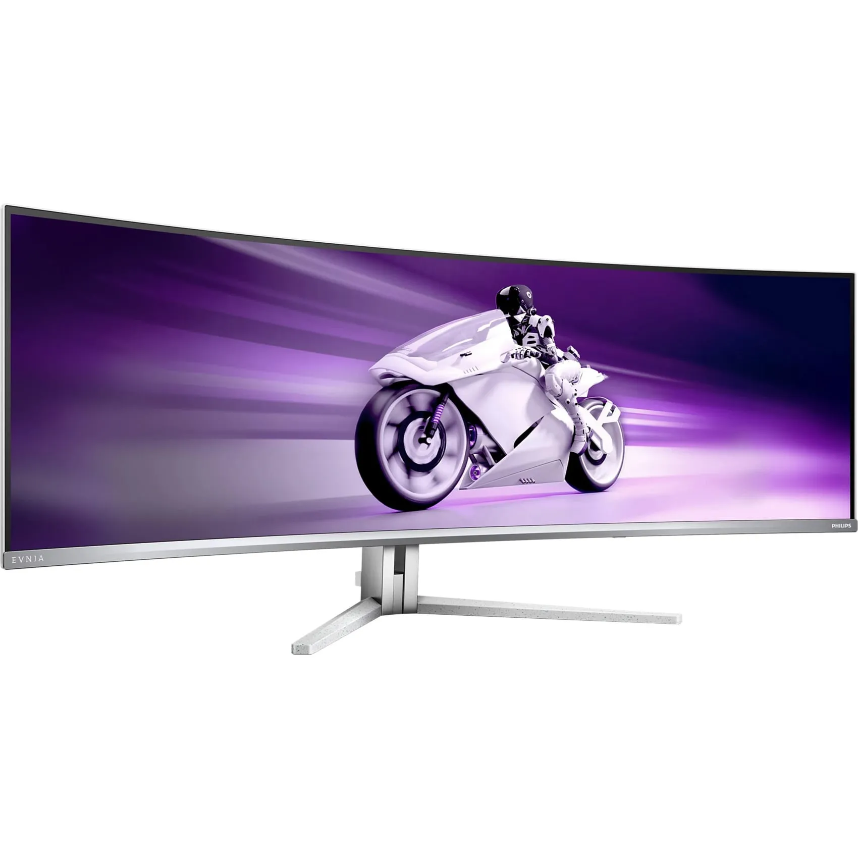 Evnia 8000 49M2C8900L/00 Monitor PC 124,2 cm (48.9") 5120 x 1440 Pixel Dual QHD QD-OLED Bianco, Monitor di gioco