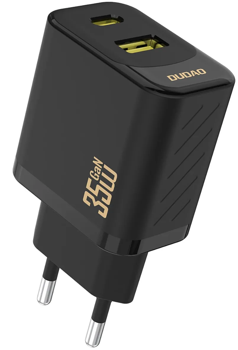 Caricatore da rete Dudao A27 Max, 35W, 1 x USB-A - 1 x USB-C, Nero