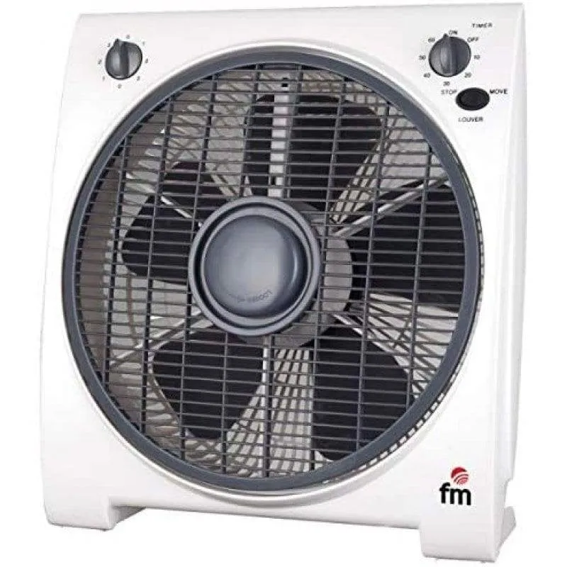 Ventilatore da Pavimento FM Calefacción BF-4 45W 30cm 3 Velocità Timer Griglia Multidirezionale