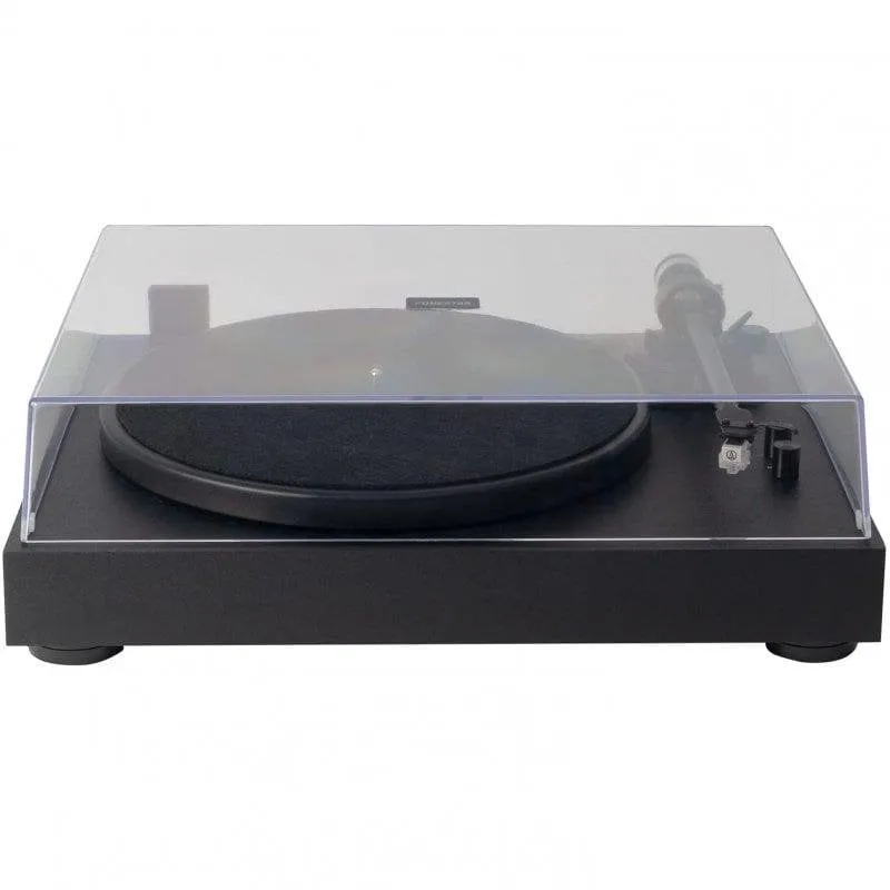 Giradischi Fonestar Hi-Fi Belt Drive Nero con Braccio Anti-Skating e Piatto Alluminio