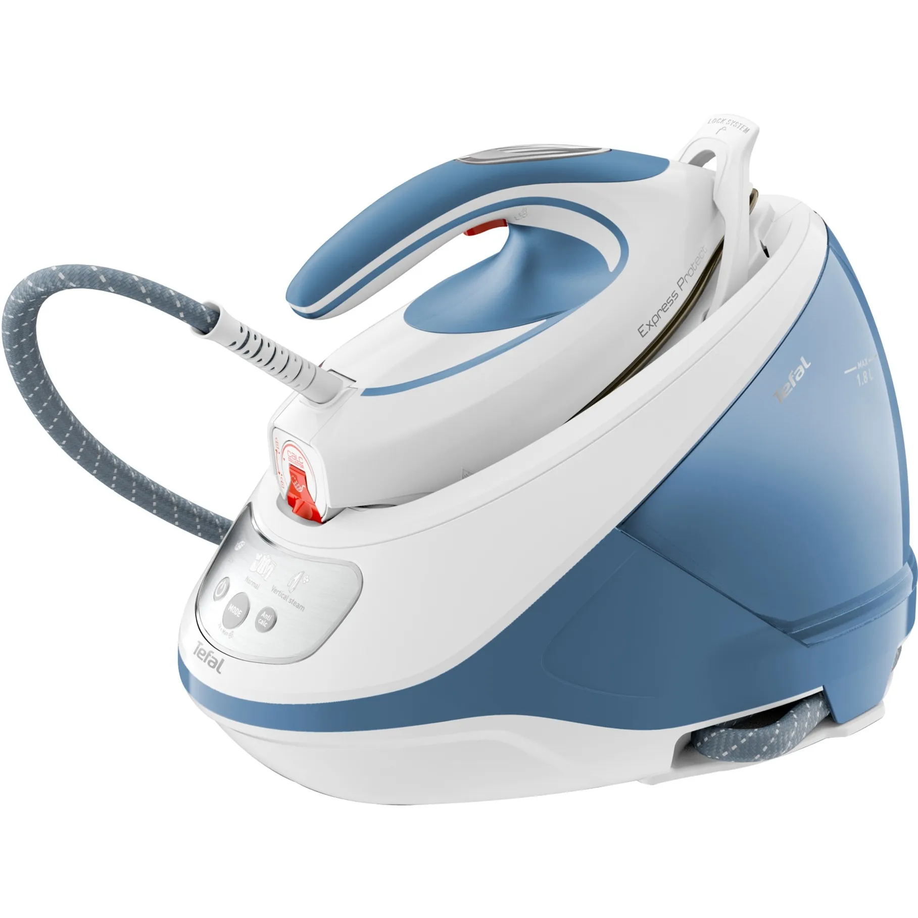 Express Protect SV9202 2800 W 1,8 L Durilium AirGlide Autoclean soleplate Bianco, Blu, Stazione stirante