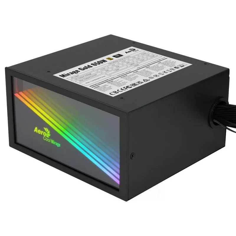 Aerocool Mirage Gold RGB 650W 80 Plus Oro