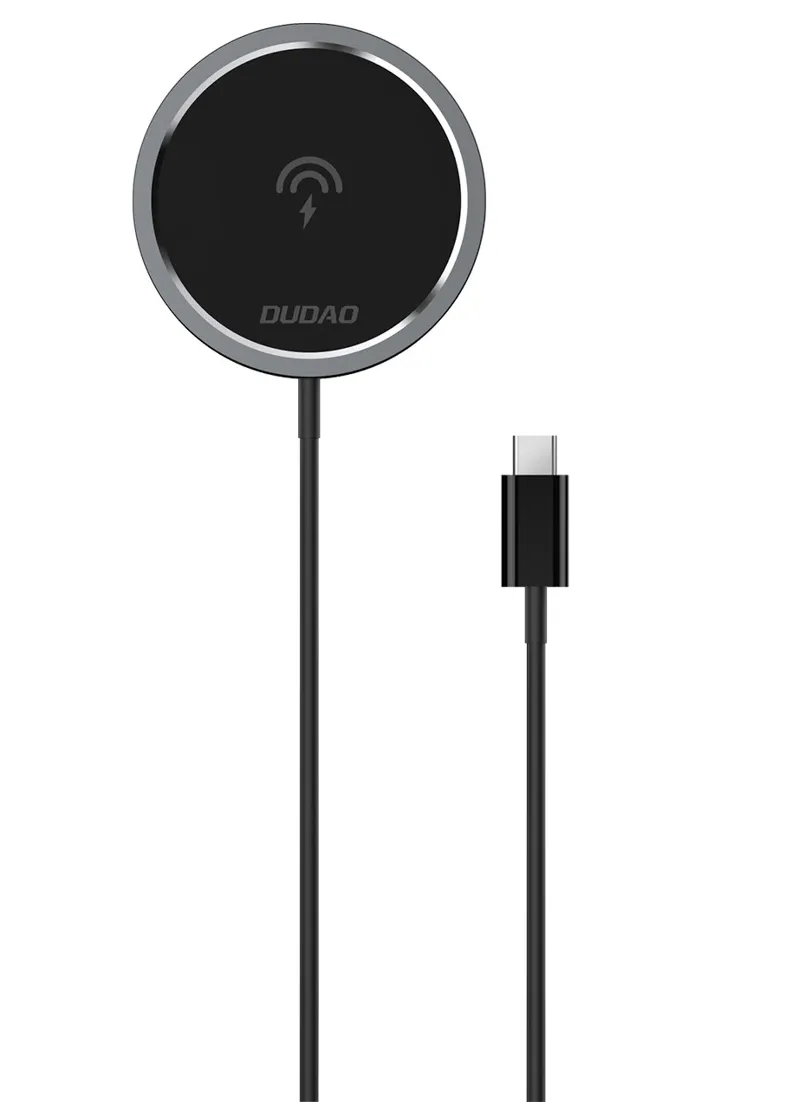 Caricabatterie wireless da rete Dudao A12XS, 15 W, 1,67 A, nero