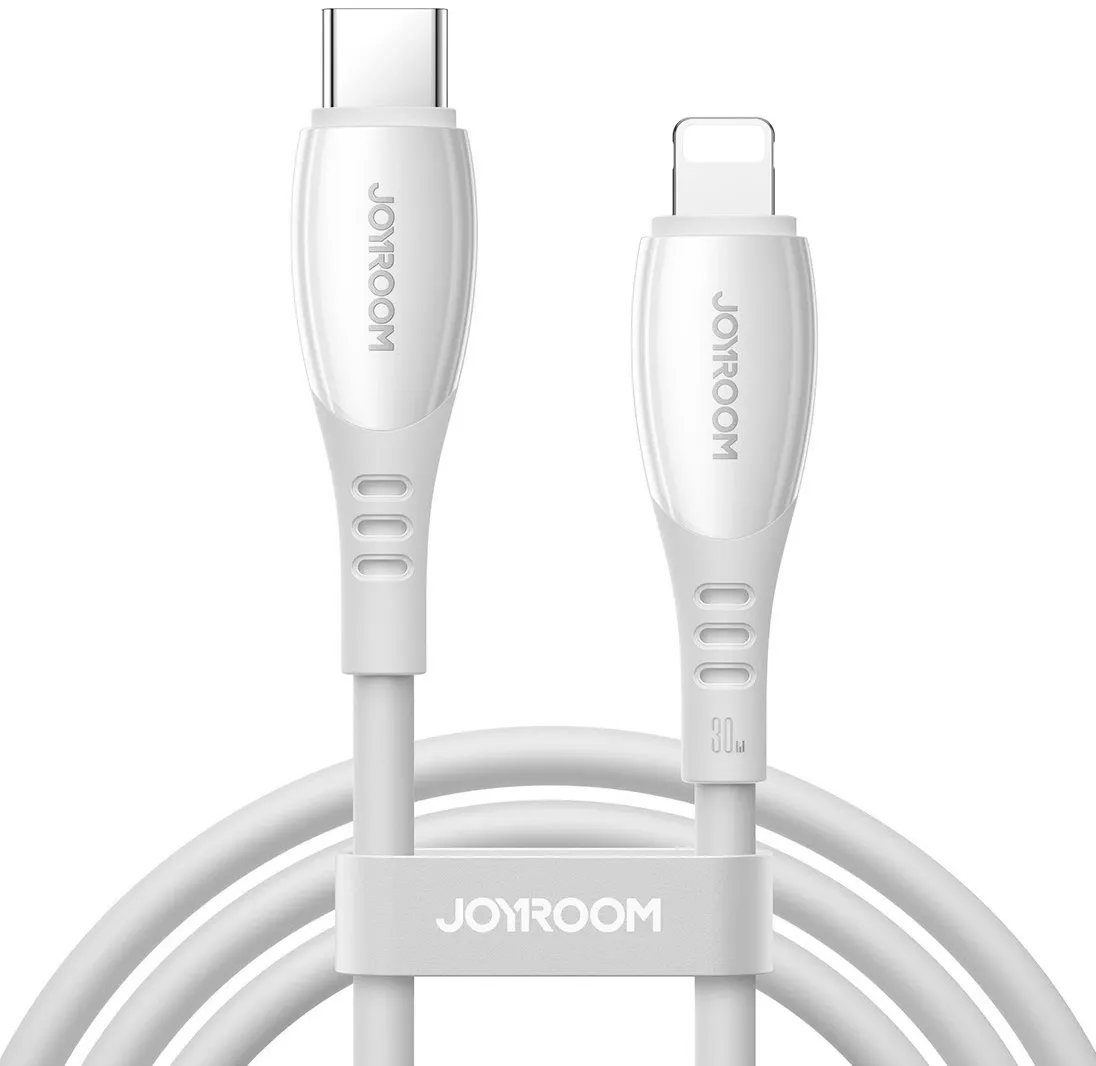 Cavo Dati e Ricarica USB-C - Lightning Joyroom S-A59 Vibrant, 30W, 1,2m, Bianco