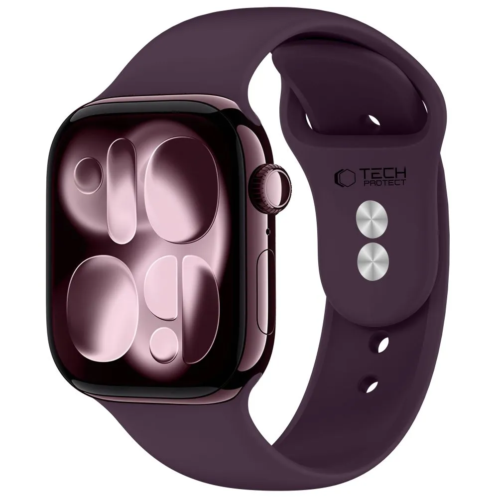 Cinturino Tech-Protect Silicone per Apple Watch 49mm / 46mm / 45mm / 44mm Series, Vinaccia