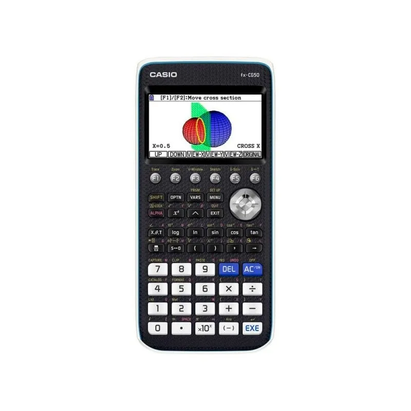 Casio Fx-cg50 Calcolatrice Grafica Scientifica 8 Linee 21 Caratteri Schermo a Colori 3D Memoria 16 Mb