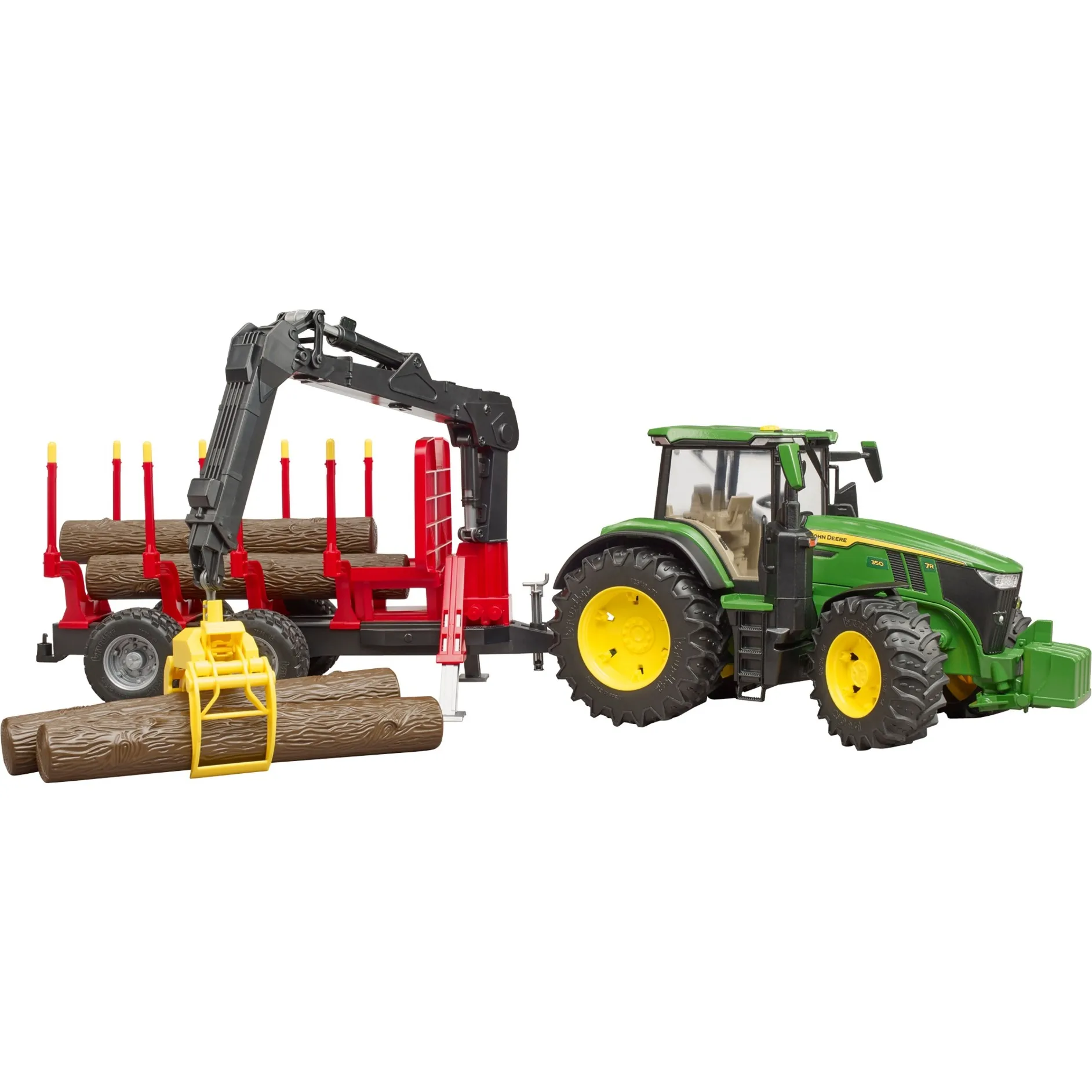 John Deere 7R 350 con rimorchio forestale, Veicolo modello