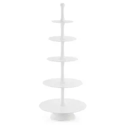 Alzata (63x152cm) decorativa 5 piani MALLET Bianco 0184873