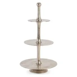 Alzata (45x82cm) decorativa 3 piani MALLET Argento 0184863