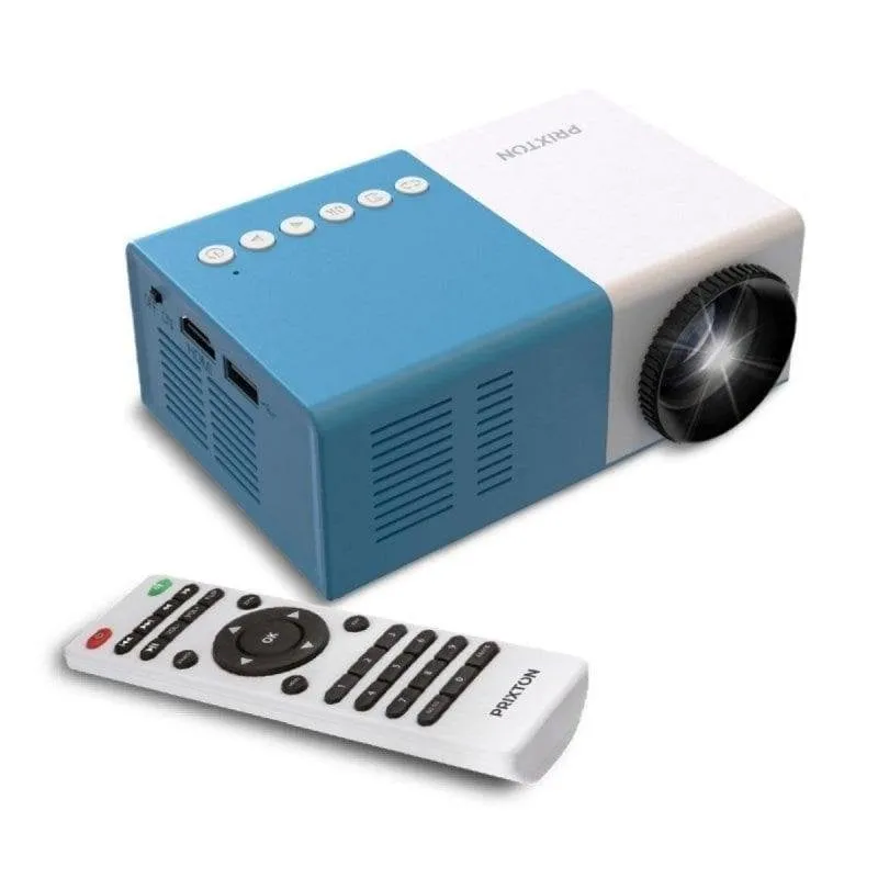 Proiettore Portatile Prixton Cinema Mini QVGA 15 Lumen 60" LED LCD Blu