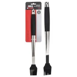 Pennello cucina silicone (41cm) Cromo satinato e Nero C04000100