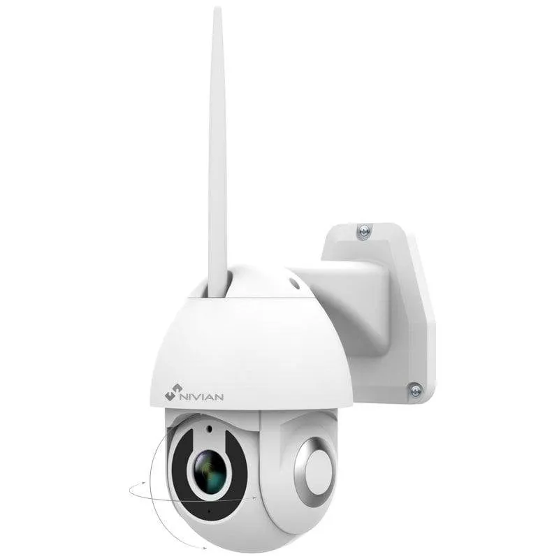 Videocamere di sorveglianza Nivian NVS-IPC-0S2 2K Visione Notturna Interno ed Esterno Rilevamento IA Audio Bidirezionale Controllo Vocale