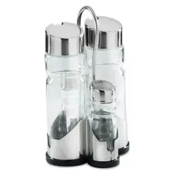 Set condimento 4 pz (10,9x10,5x18,3cm) Menage IDEALE Cromo AXOL4