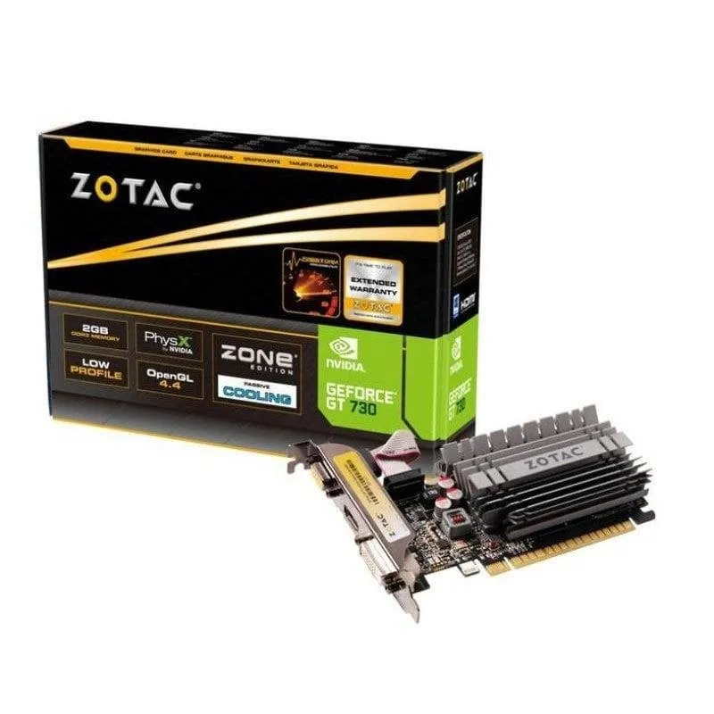 Scheda Grafica Zotac GeForce GT 730 2GB GDDR3 PCI Express Pasivo