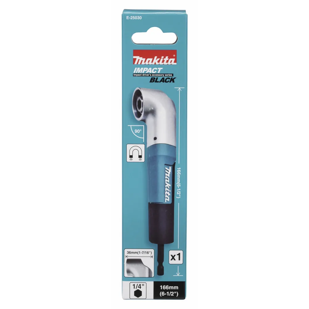 Accessorio per avvitatore angolare E-25030, 1/4", Scritto