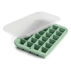 Formaghiaccio 24 cubetti (25x25mm) con coperchio (19,5x14x3cm) DAILY Verde 356