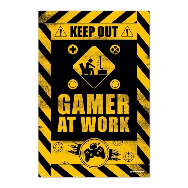 Erik Editores Gameration Gamer At Work Poster 91,5x61 cm