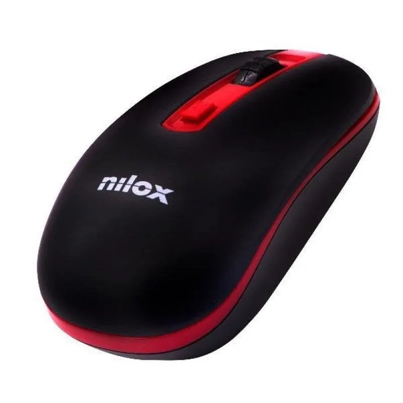 Mouse ottico wireless Nilox 1600 DPI Rosso