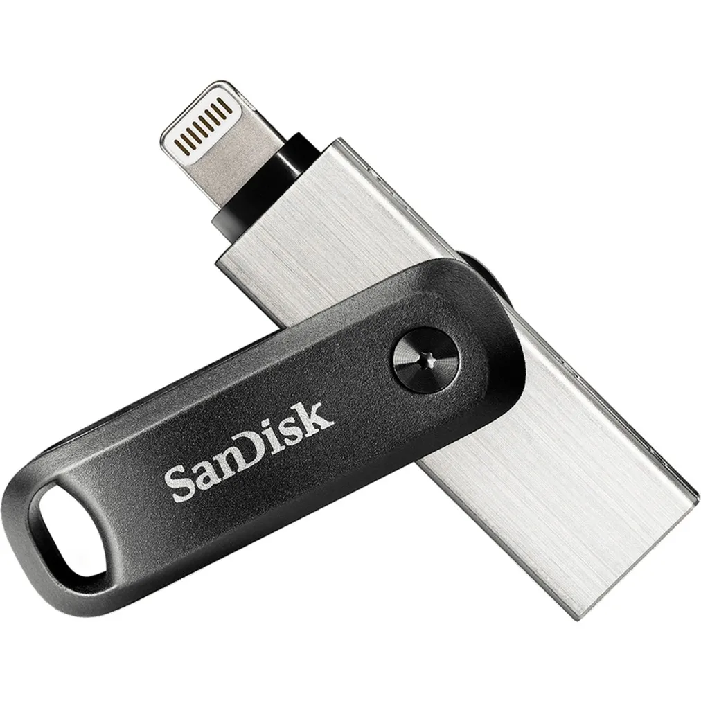 iXpand unità flash USB 64 GB USB Type-A / Lightning 3.2 Gen 2 (3.1 Gen 2) Nero, Argento, Chiavetta USB