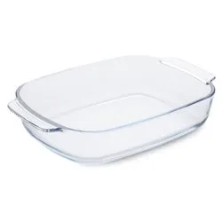 Pirofila Vetro borosilicato (38x25,5cm) con manici Trasparente SLY-YBR38