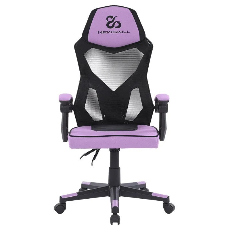 Sedia da gaming Newskill Eros con rete ergonomica viola