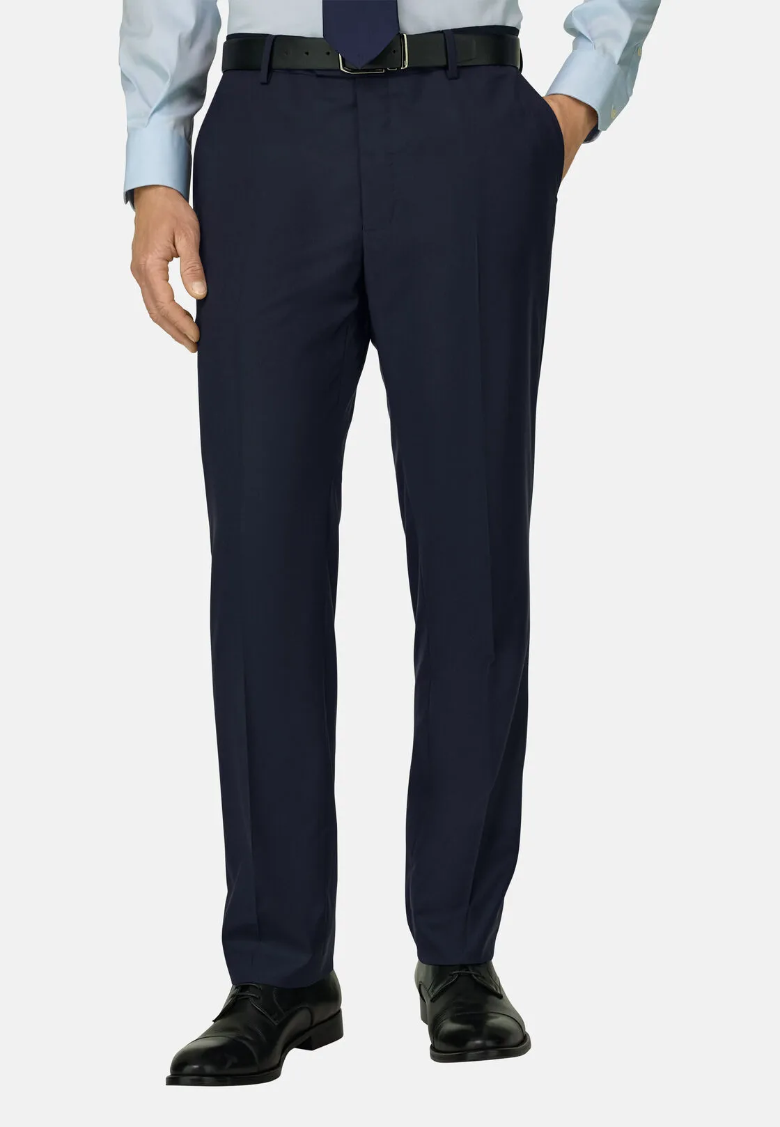 Boggi, Pantaloni In Lana B Aria, Uomo, Navy, Taglia: 44