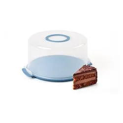 Porta torta (38x33cm) Cake & Go alta CHEF LINE Azzurro 06585080