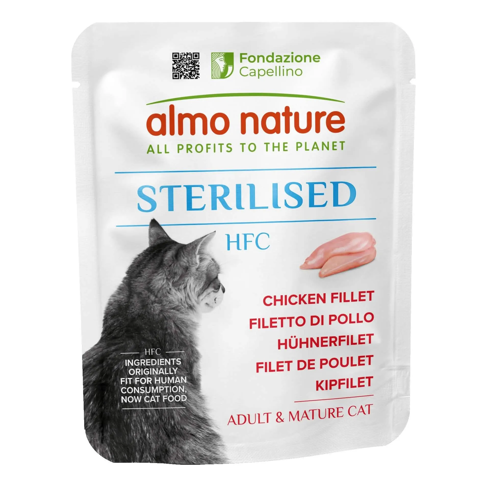 Human food chain cat sterilised filetto pollo 50 g