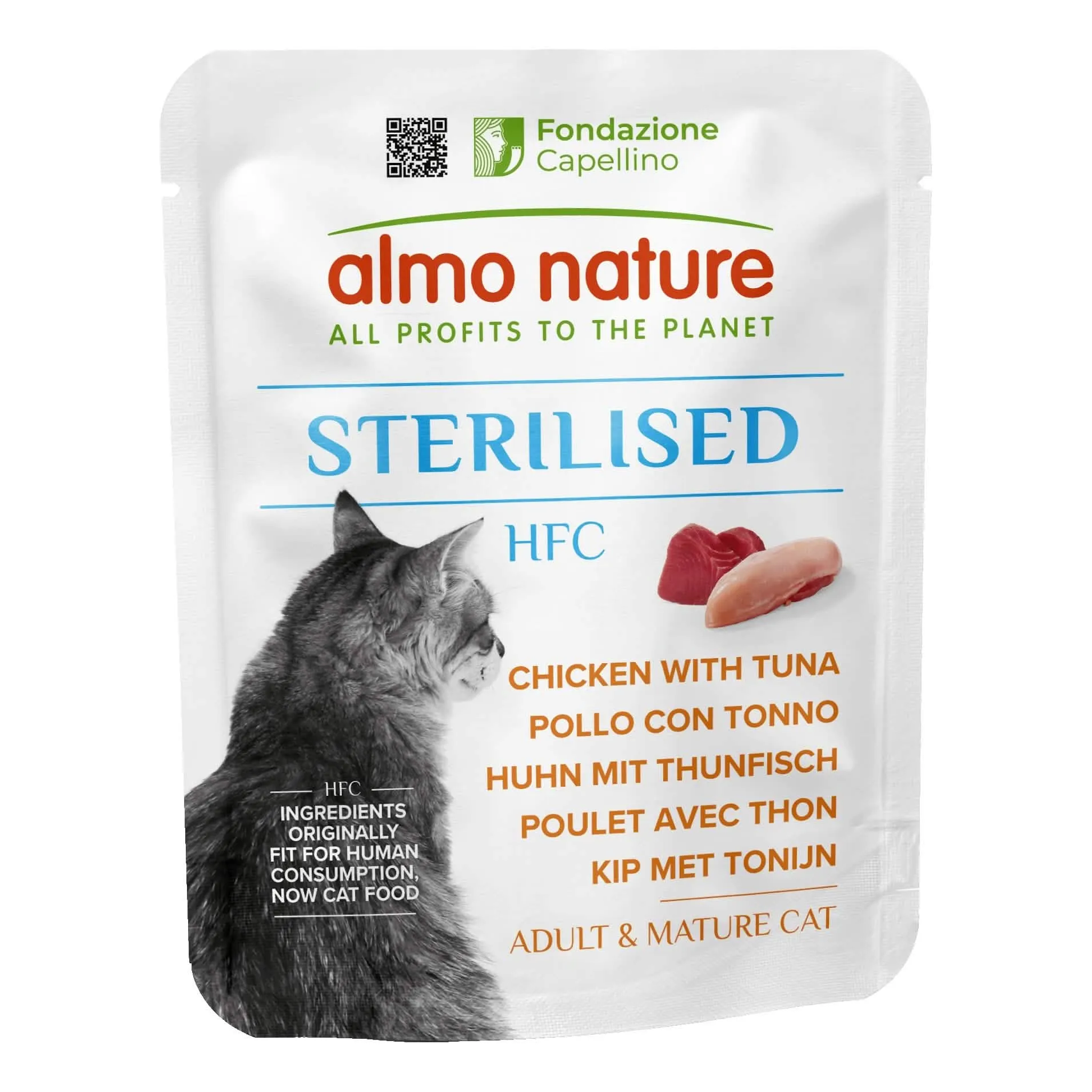 Human food chain cat sterilised pollo con tonno 50 g