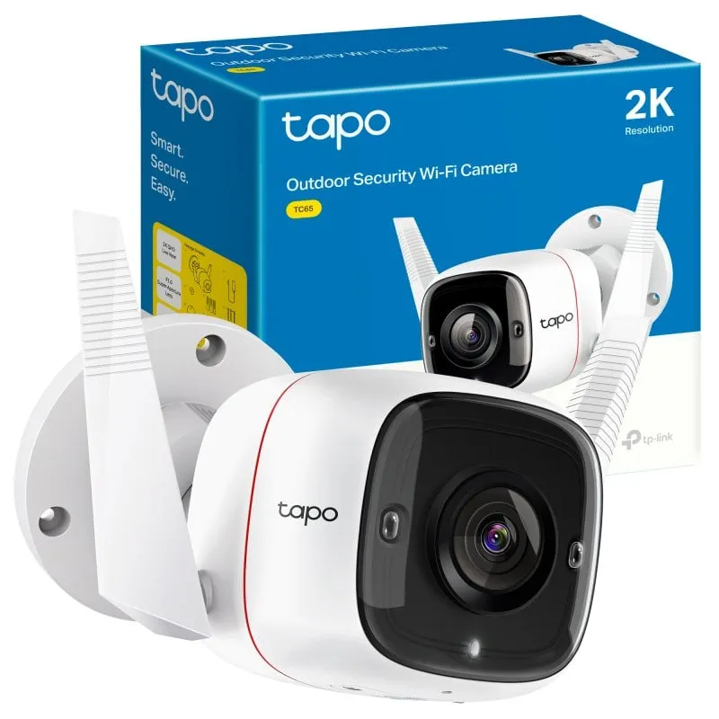 Videocamere di sorveglianza TP-Link TC65 2K Visione Notturna Esterna Allarme Controllo Vocale Audio Bidirezionale