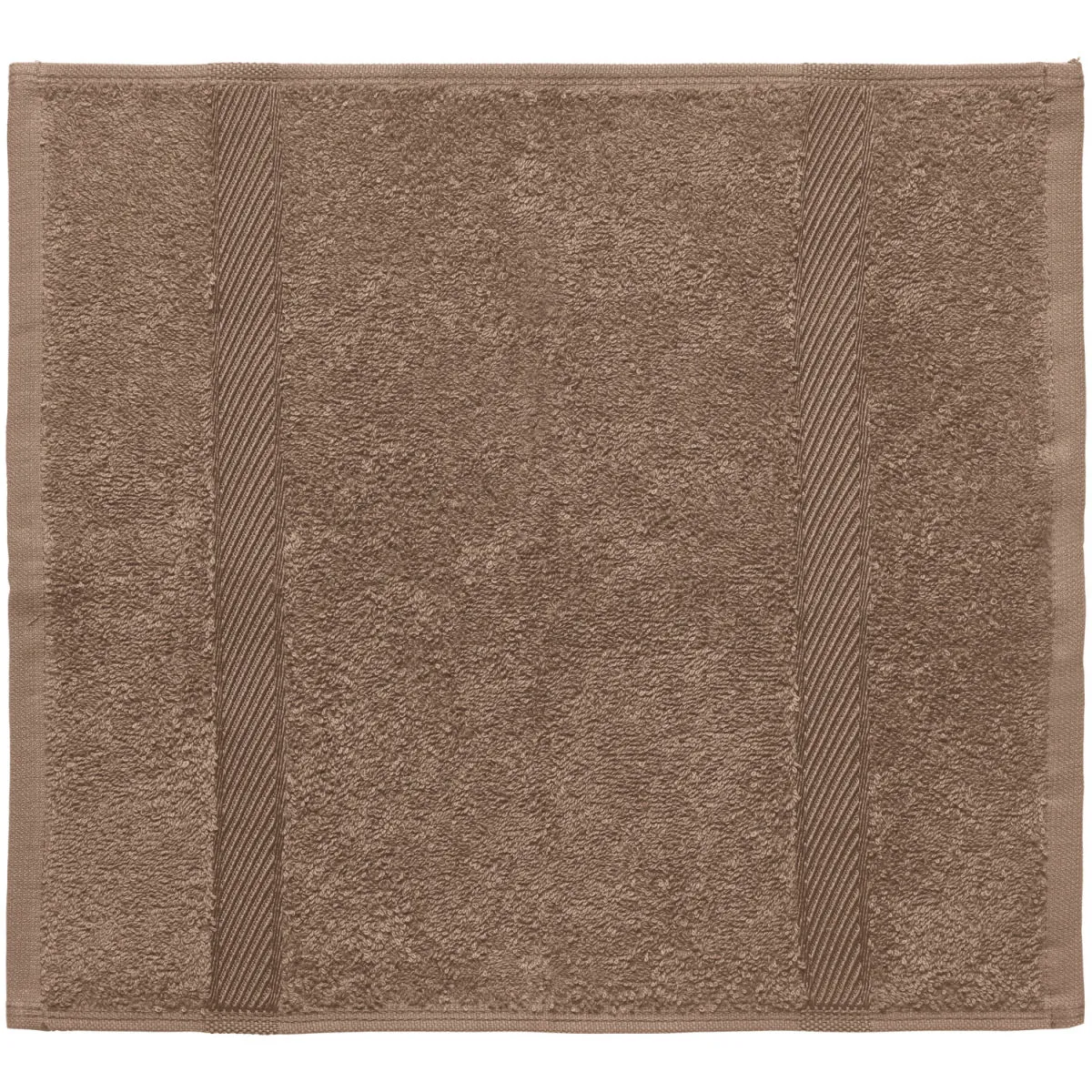 5x ERWIN M. Asciugamano bidet Valencia tinta unita; 30x30 cm (LxL); marrone; 5 pz. / Pacco