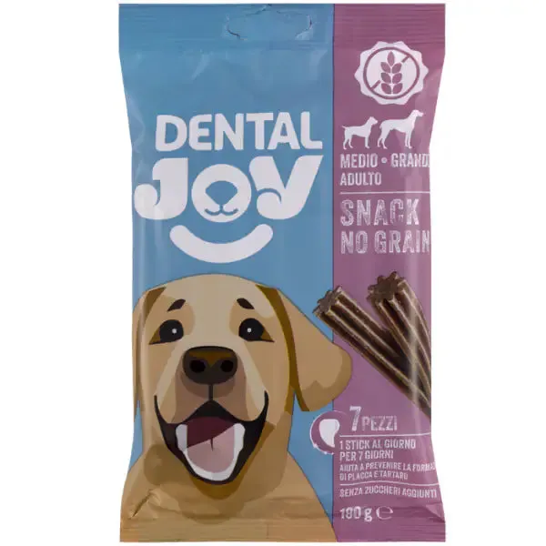 DentalJoy Dog Adult No Grain Medium/Large Snack Dentali 7 Stick