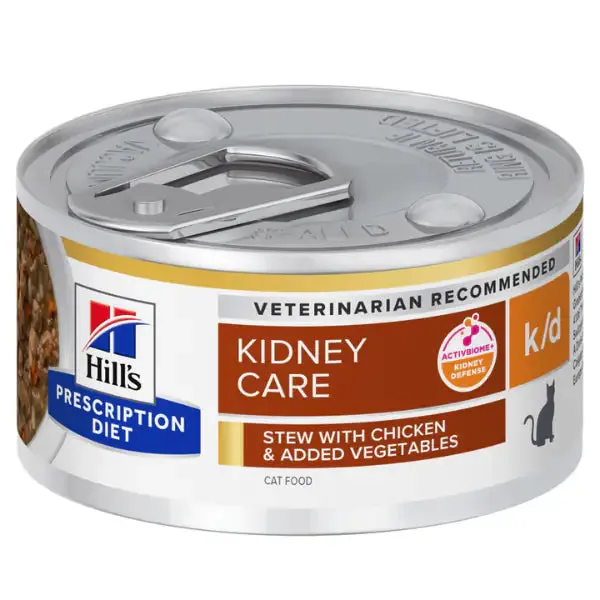 Hill's Prescription Diet Cat k/d 82 gr Spezzatino pollo e verdure - Dieta veterinaria per gatti