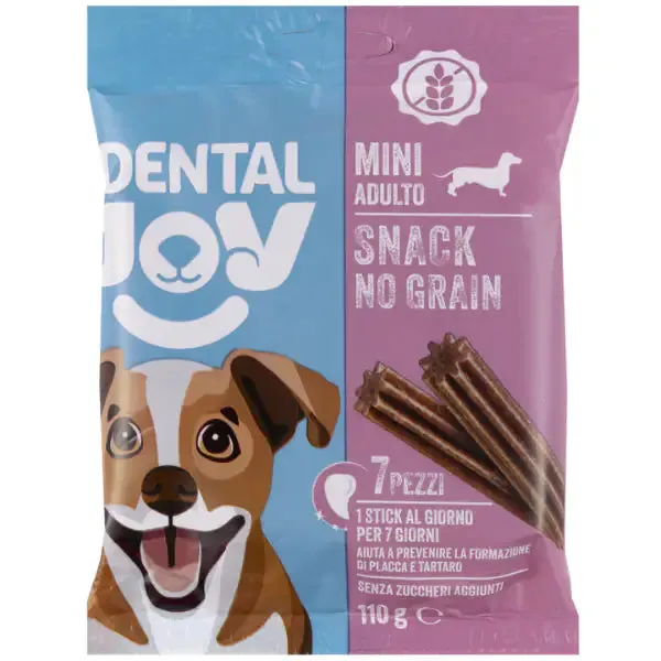 DentalJoy Dog Adult No Grain Mini Snack Dentali 7 Stick (scadenza: 22/03/2027)